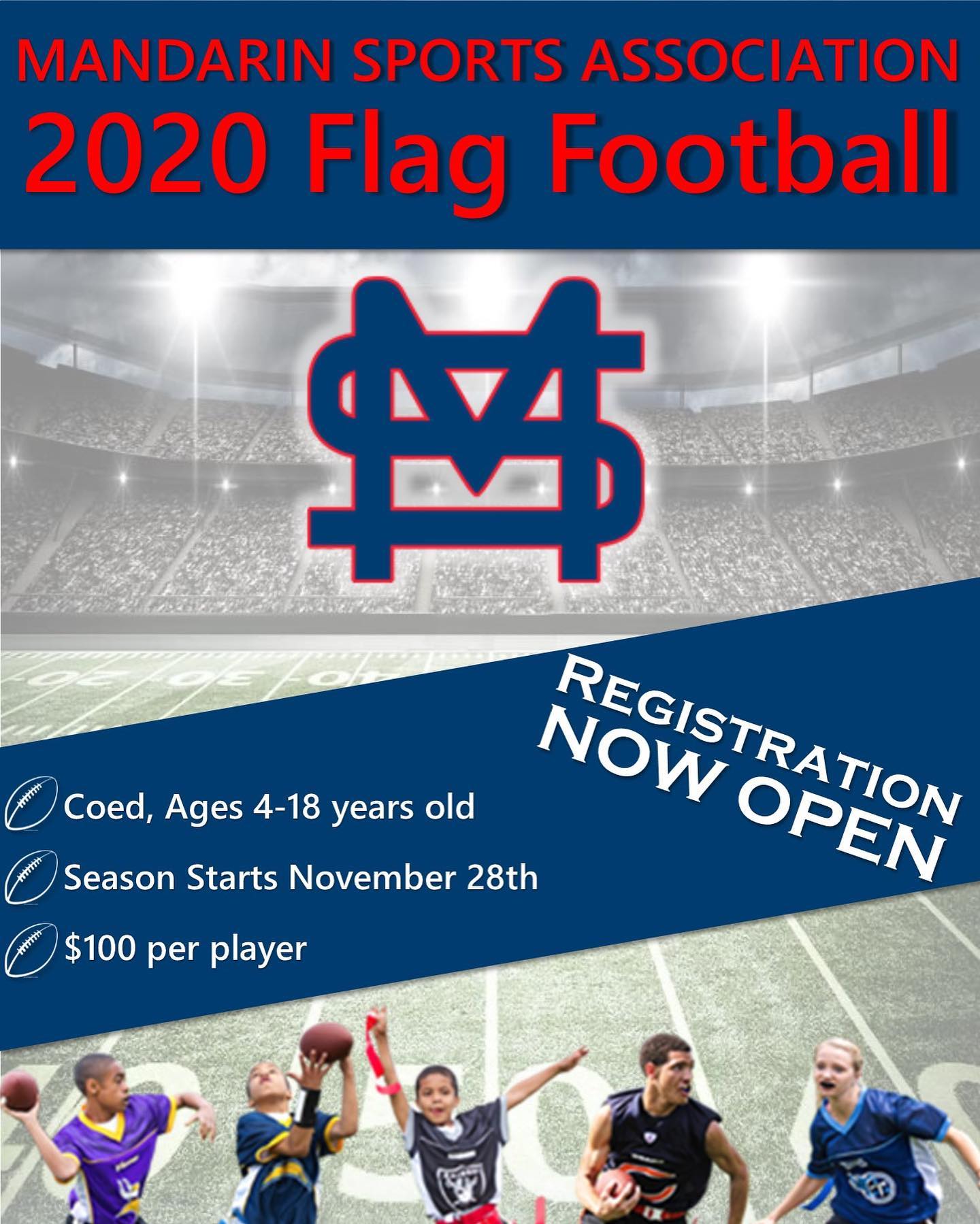 MSA Flag Football Registration is Now Open